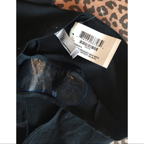 american apparel bnwt black halter neck bodysuit - Picture 3 of 3